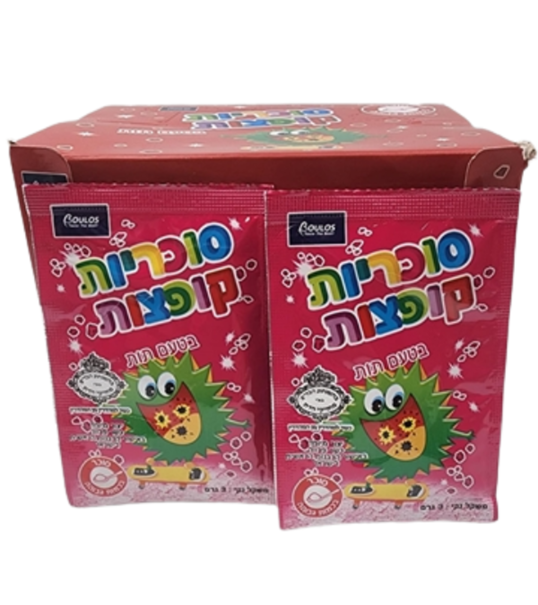 סוכריות קופצות בטעם תות - 40 יח'