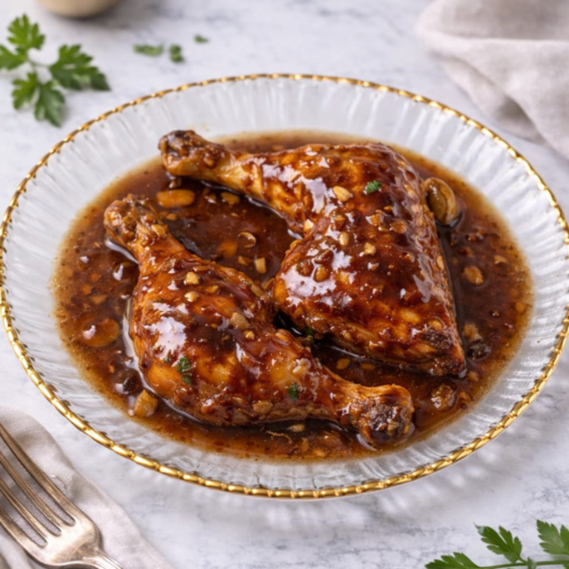 עוף בשום ודבש