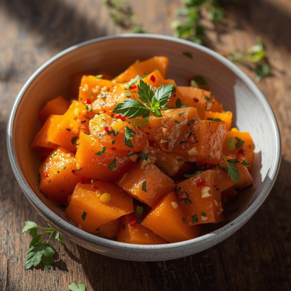 בטטה בצ'ילי מתוק (טבעוני)