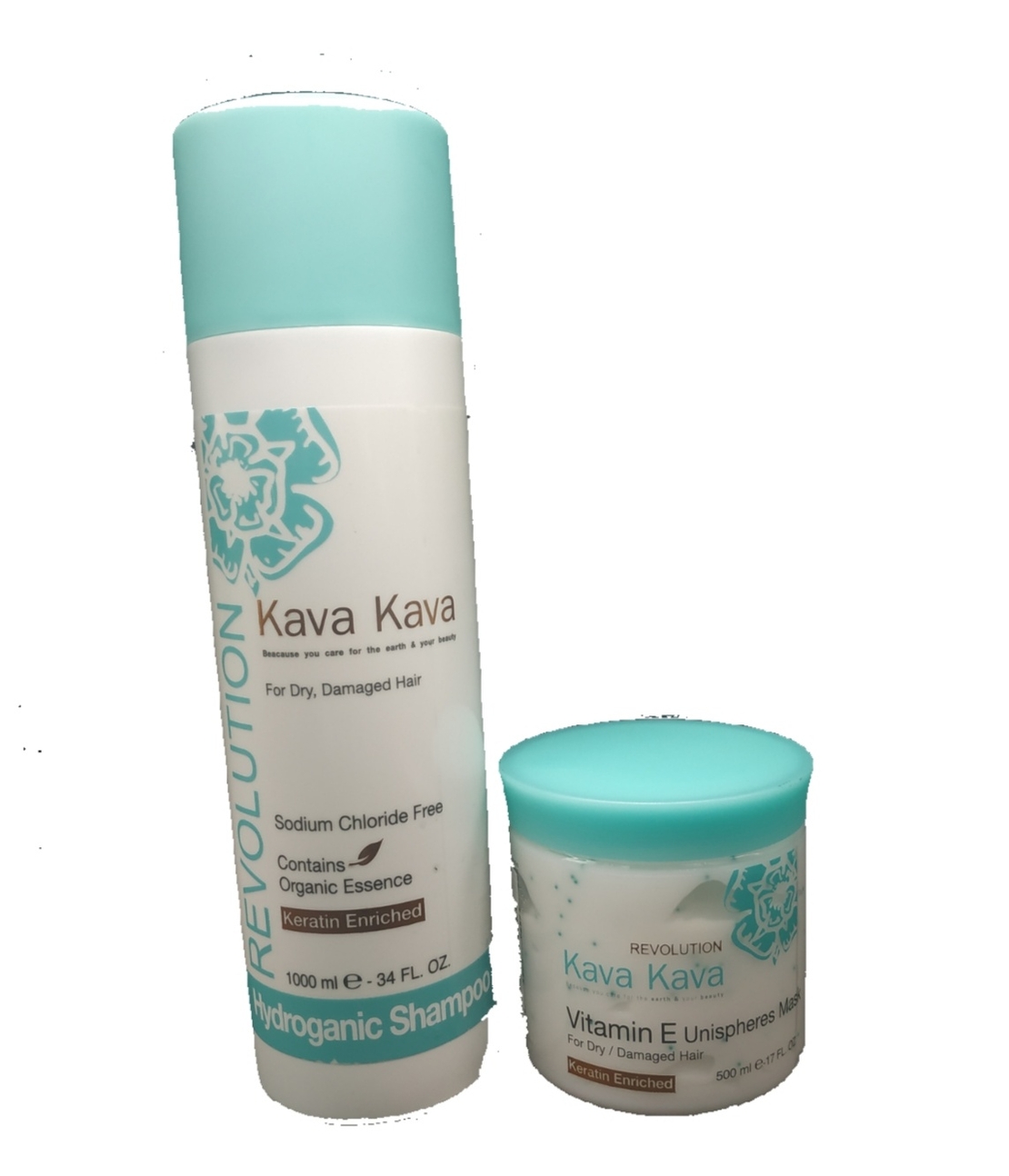 שמפו ללא מלחים + מסכה לשיער ויטמין / KAVA KAVA
