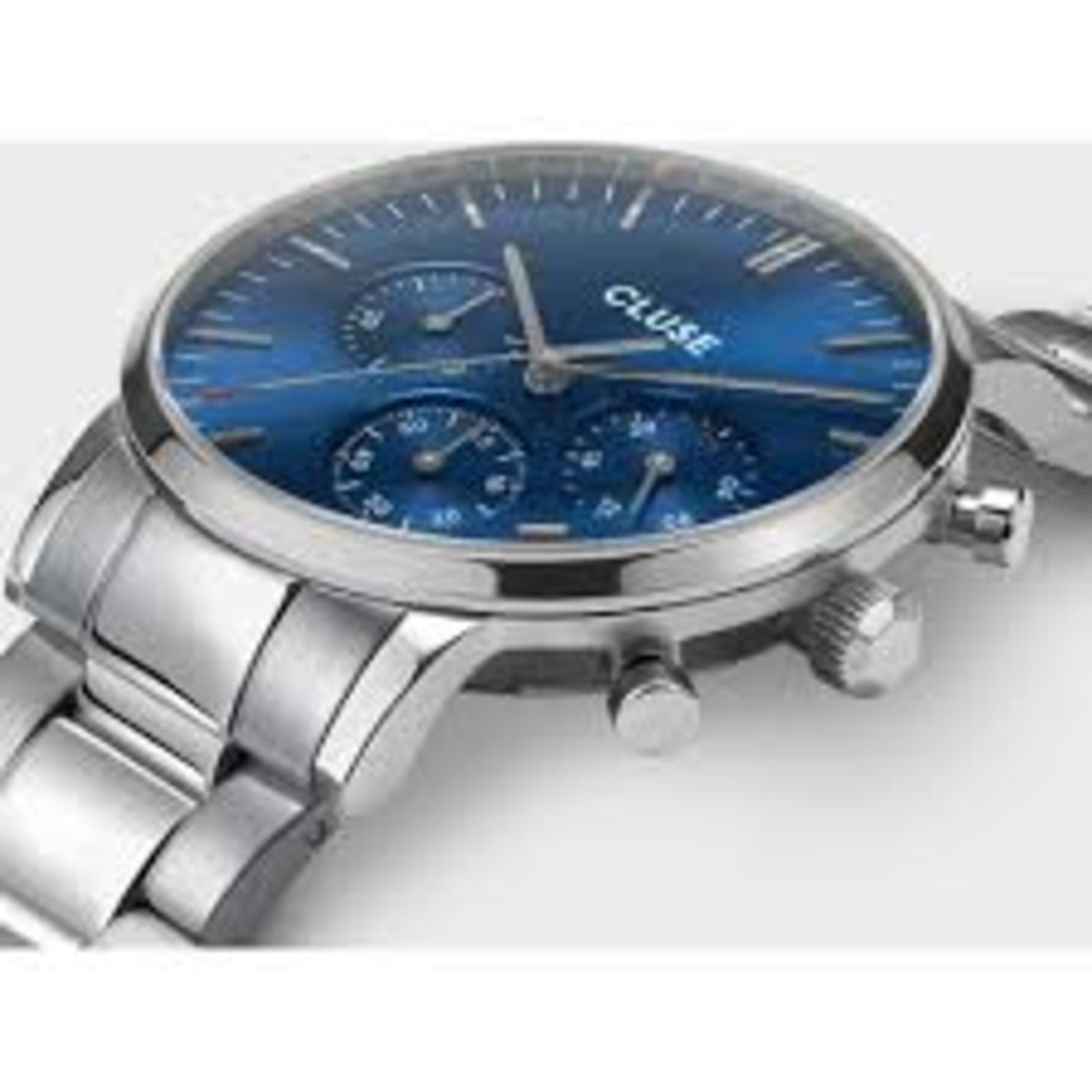 CW0101502011  Aravis Chrono Steel Dark Blue, Silver Colour