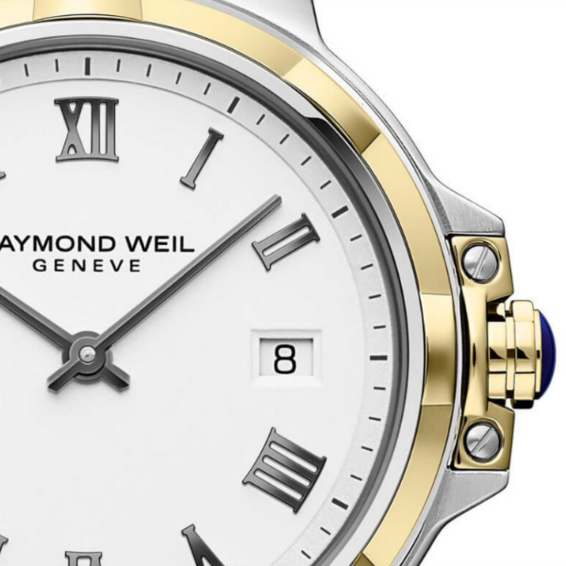 שעון Raymond Weil Parsifal Ladies Quartz Classic Two-Tone White Dial