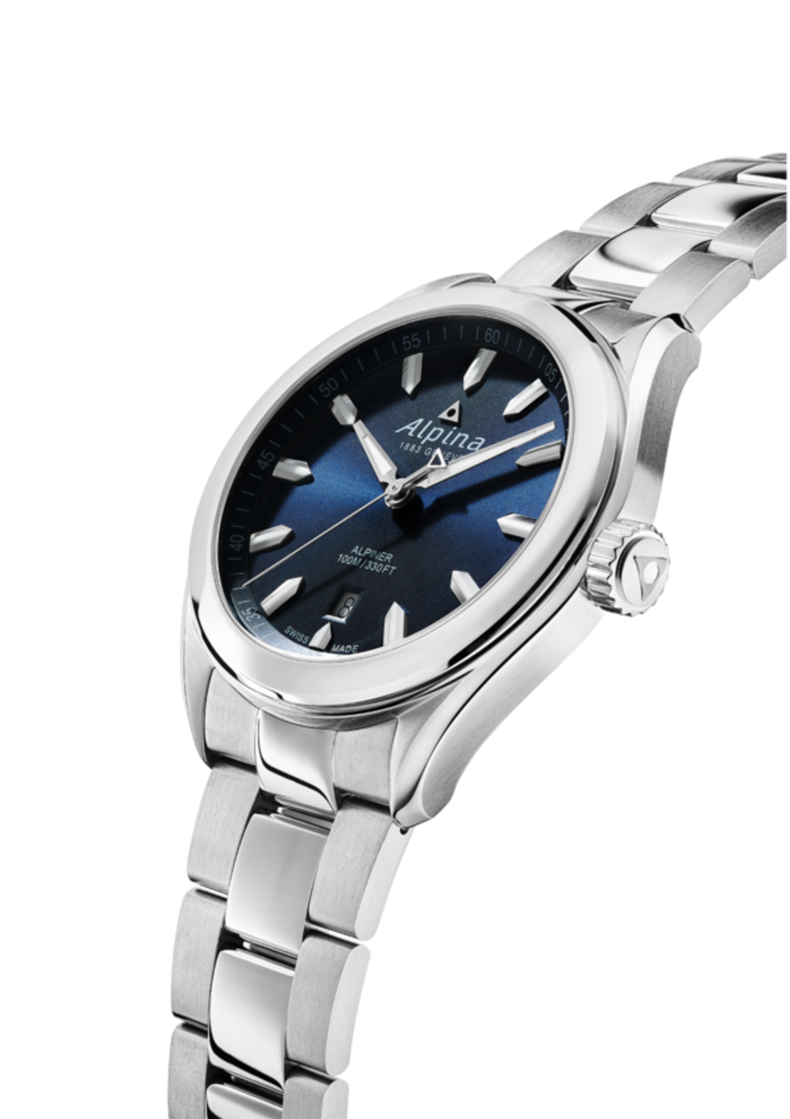 שעון Alpina Alpiner Quartz Blue Dial