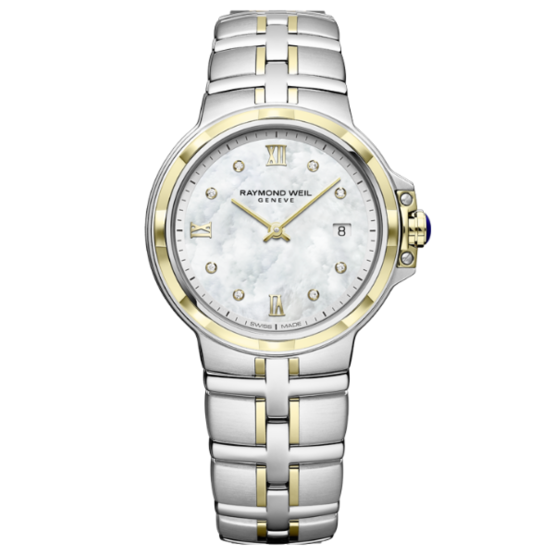 שעון Raymond Weil Parsifal Ladies Quartz Classic 8 Diamond Dial 30mm