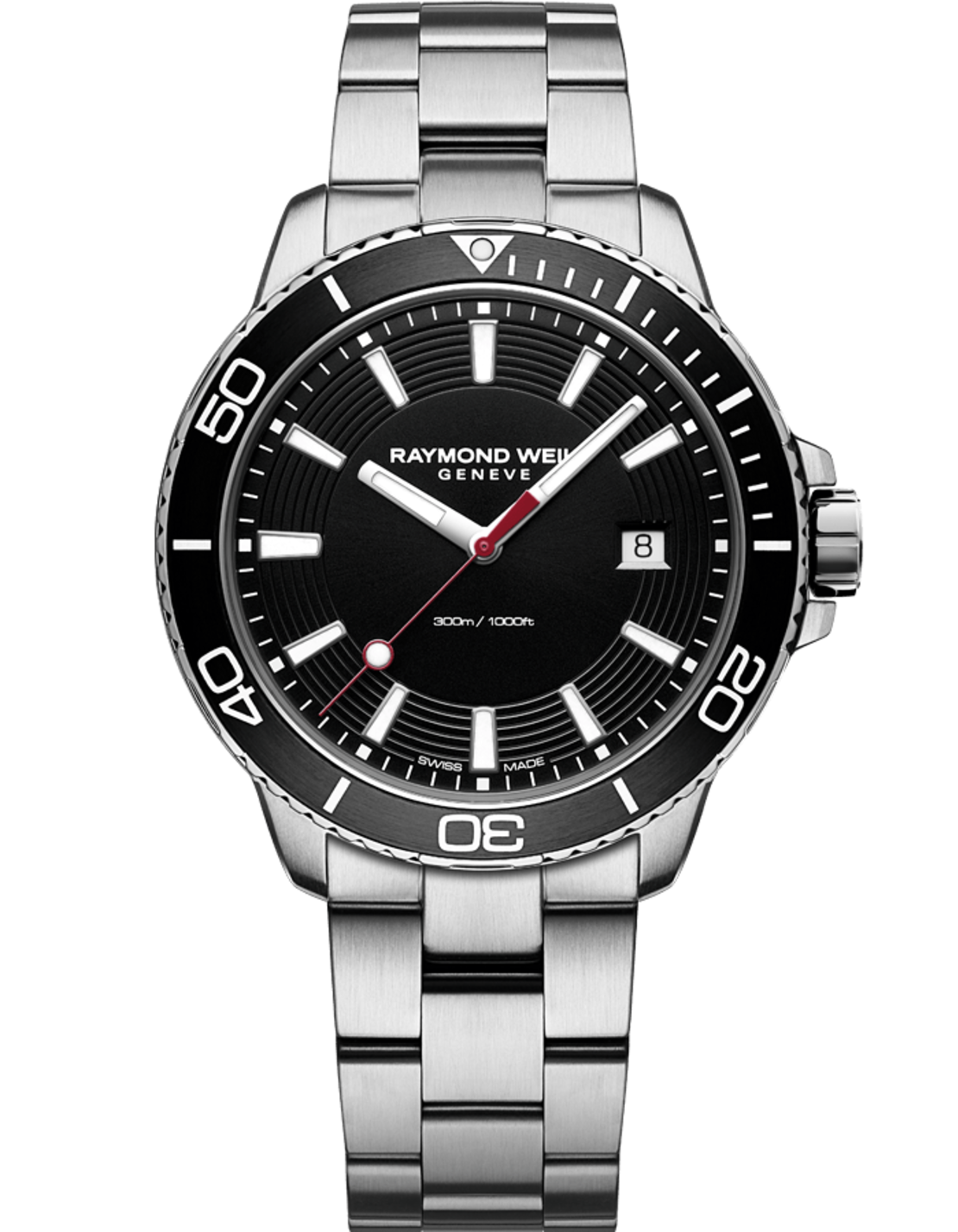 שעון Raymond Weil Tango 300 Quartz Steel Black Diver