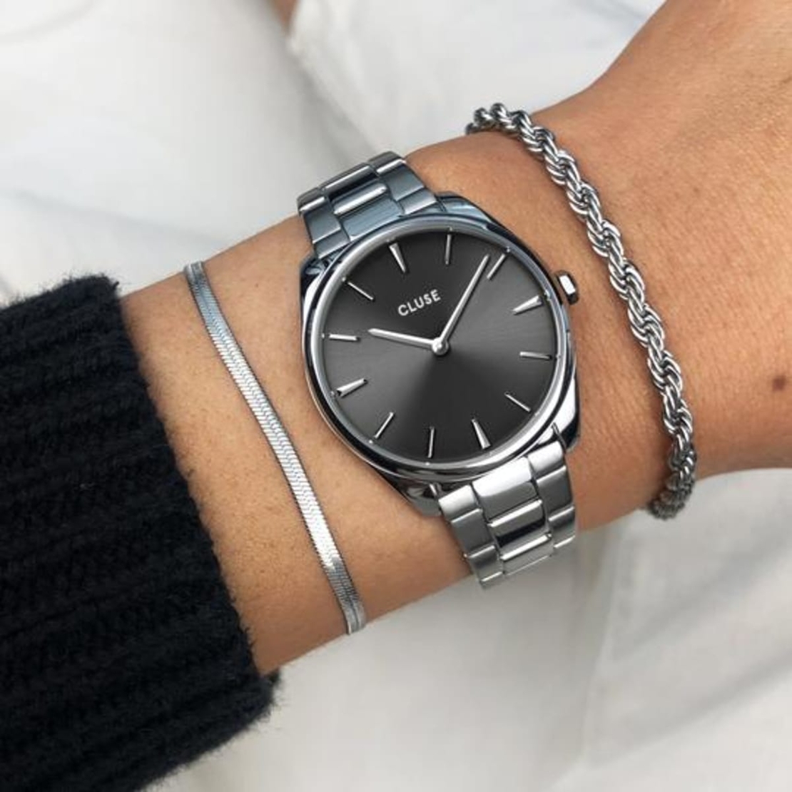 F?roce Petite Steel Dark Grey, Silver Colour CW11202