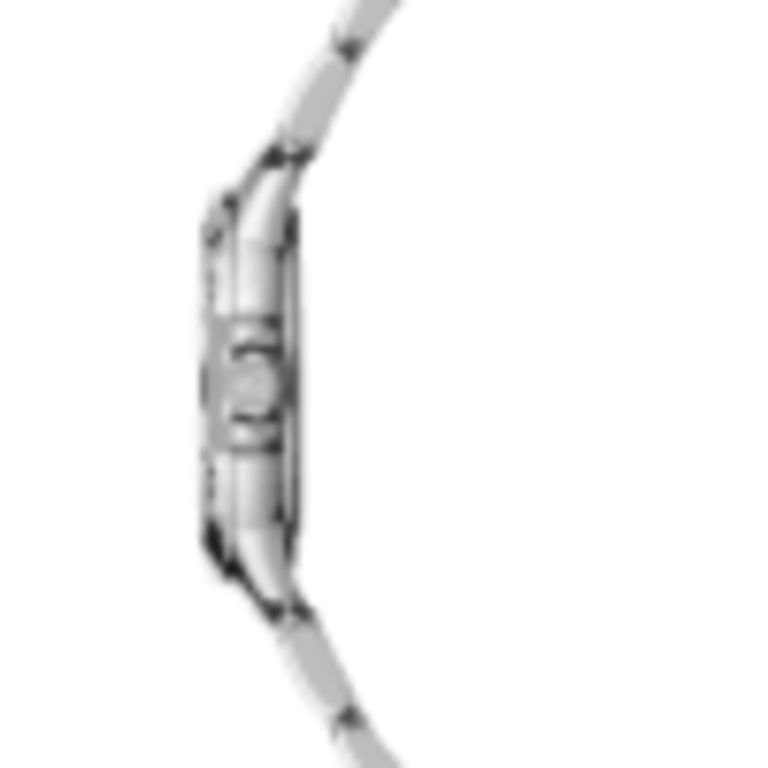 Montre à quartz classique en acier avec cadran bleu et date Tango pour femme