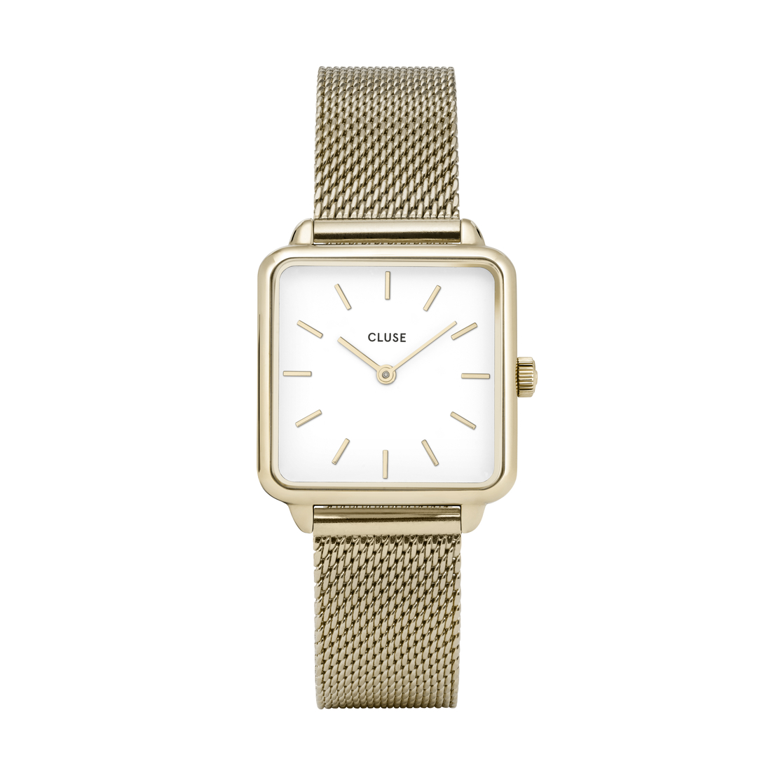 LA Garconne gold mesh white