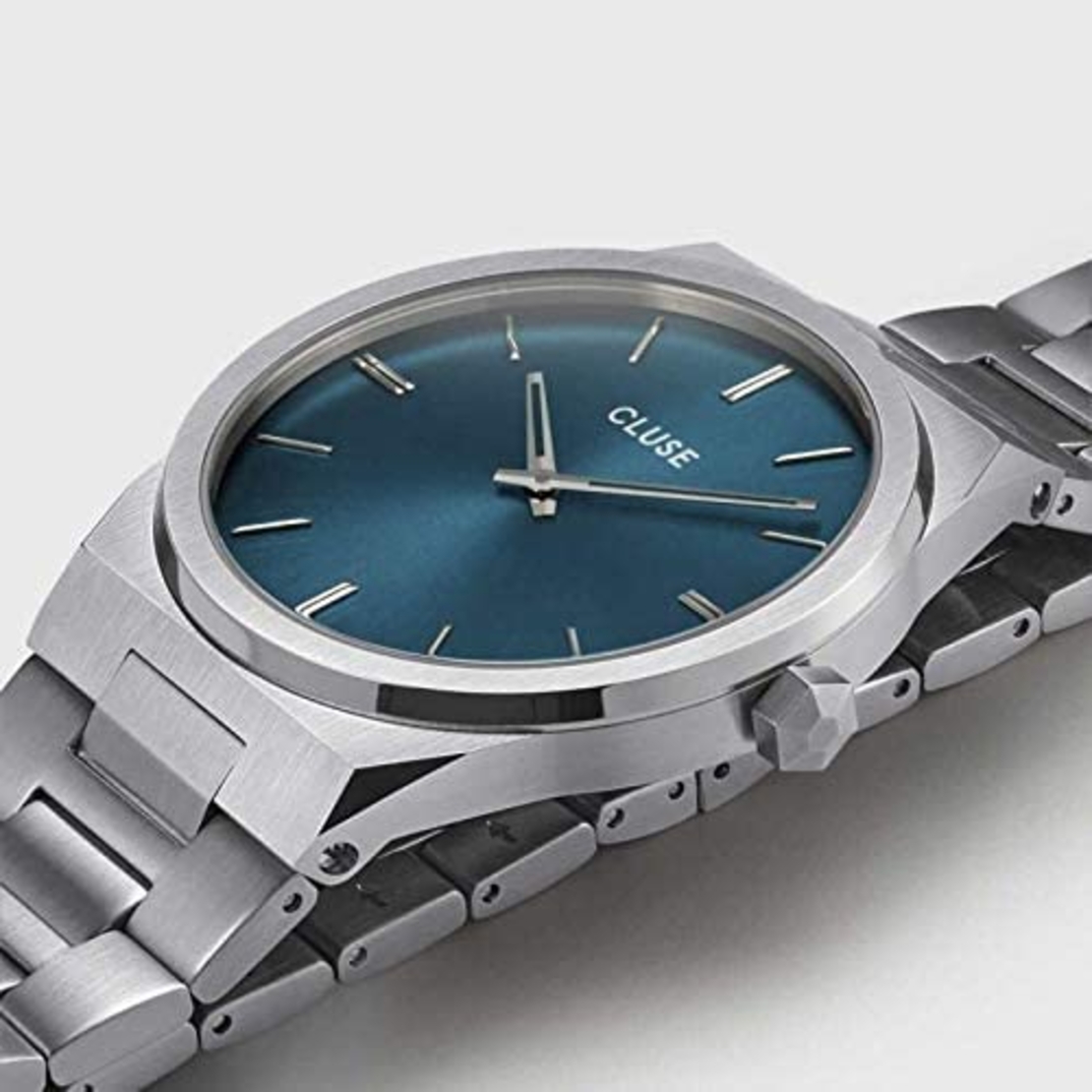 CW0101503003  Vigoureux Steel Petrol Blue, Silver Colour