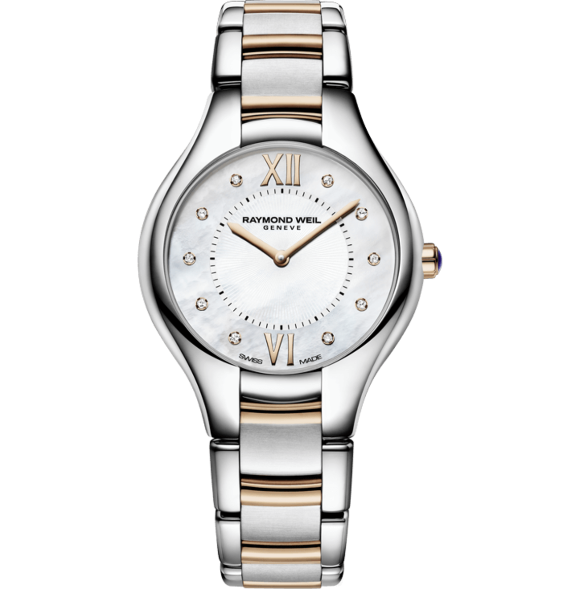 שעון Raymond Weil Noemia Ladies Quartz 10 Diamond Rose Gold Watch