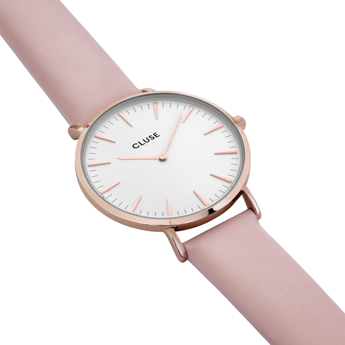 38 mm - CW0101201012  Boho Chic Leather Pink, Rose Gold Colour