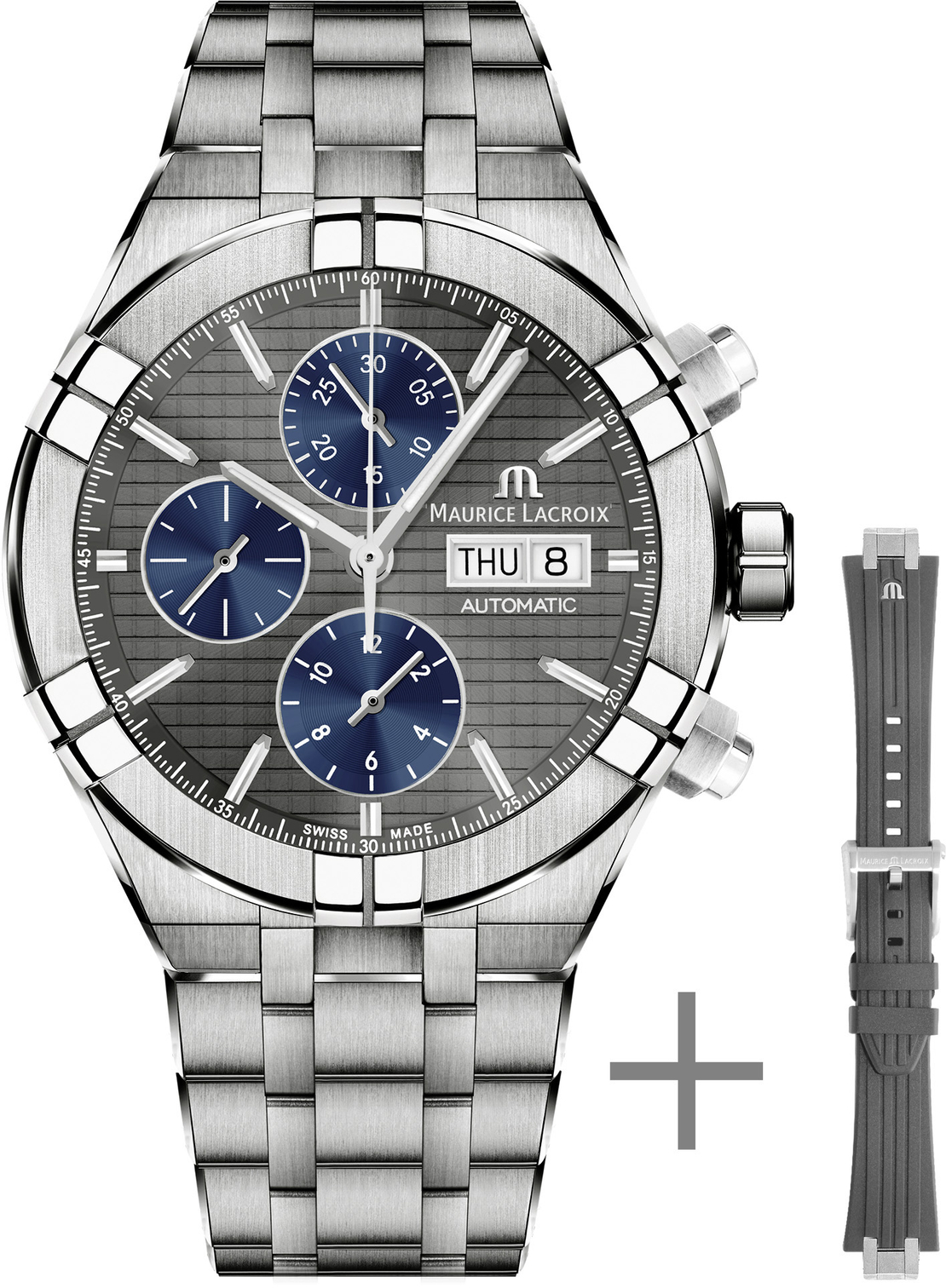 AIKON Automatic Chronograph Titanium 44mm AI6038-TT03F-330-A