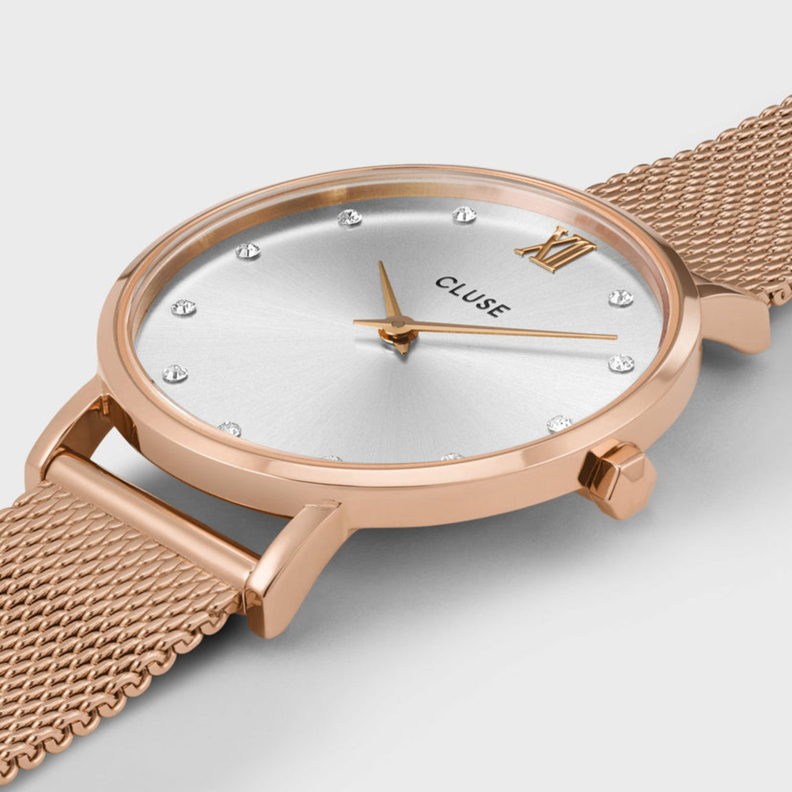 Minuit Mesh Crystals, Silver, Rose Gold Colour 33 mm - CW10205