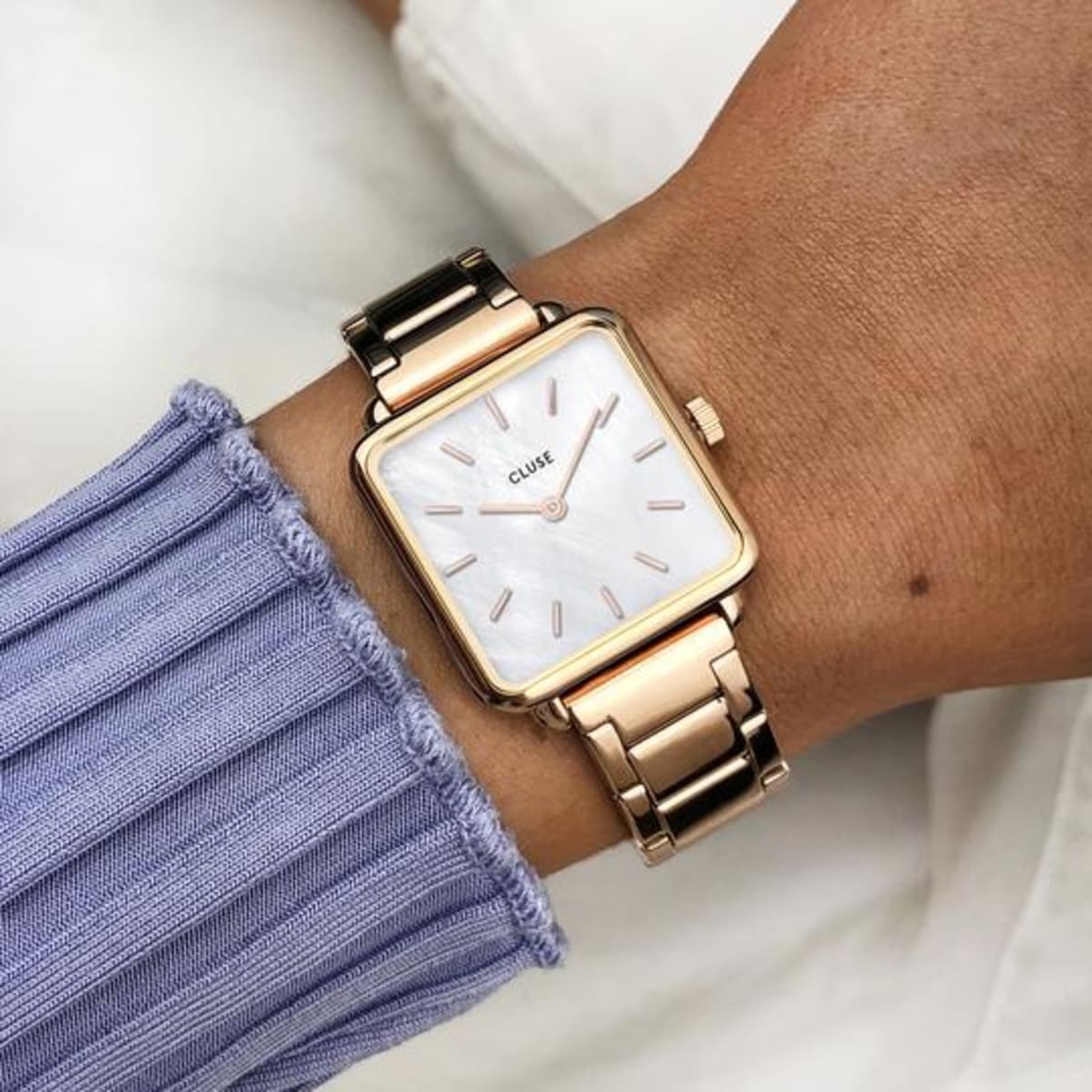 La Tatragone Steel White Pearl, Rose Gold Colour