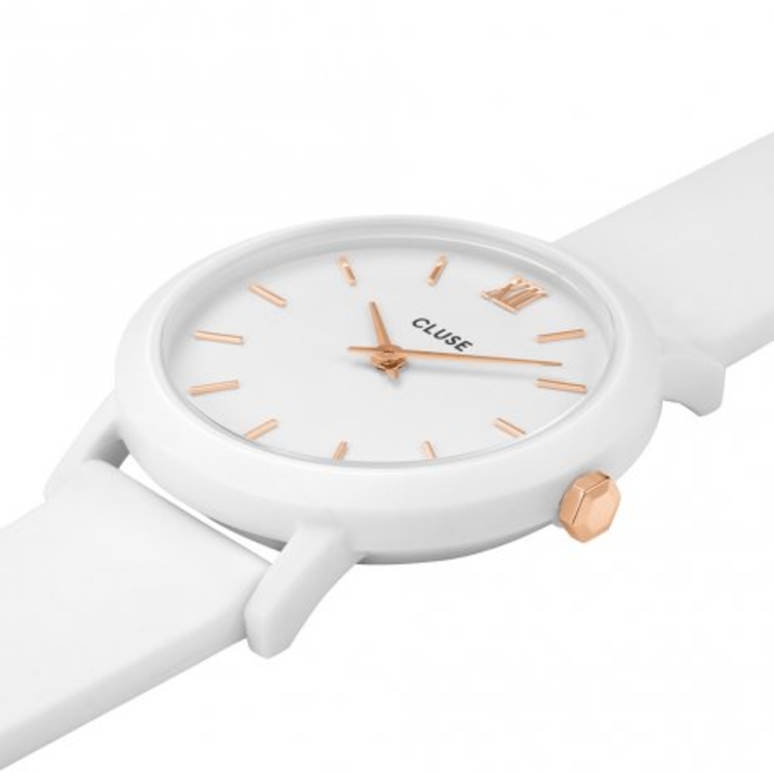 Minuit Nylon White, Rose Gold Colour 33 mm - CW11603