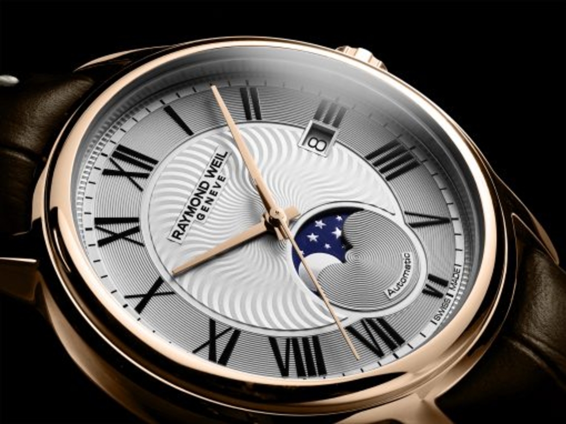 שעון Raymond Weil Maestro Moon Phase Automatic Brown Leather