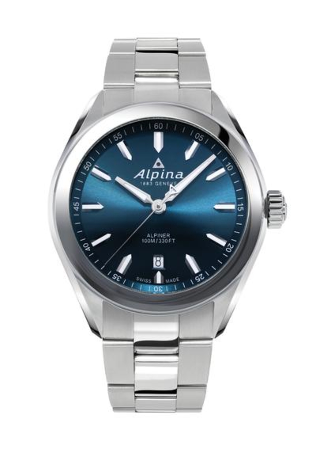 שעון Alpina Alpiner Quartz Blue Dial