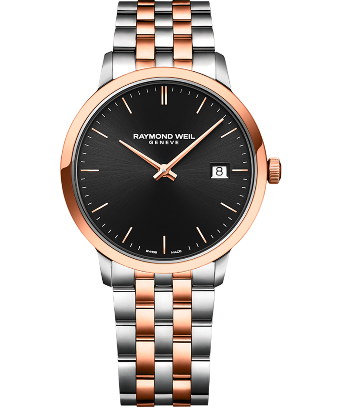 שעון Raymond Weil Toccata Rose Gold Black Dial Quartz