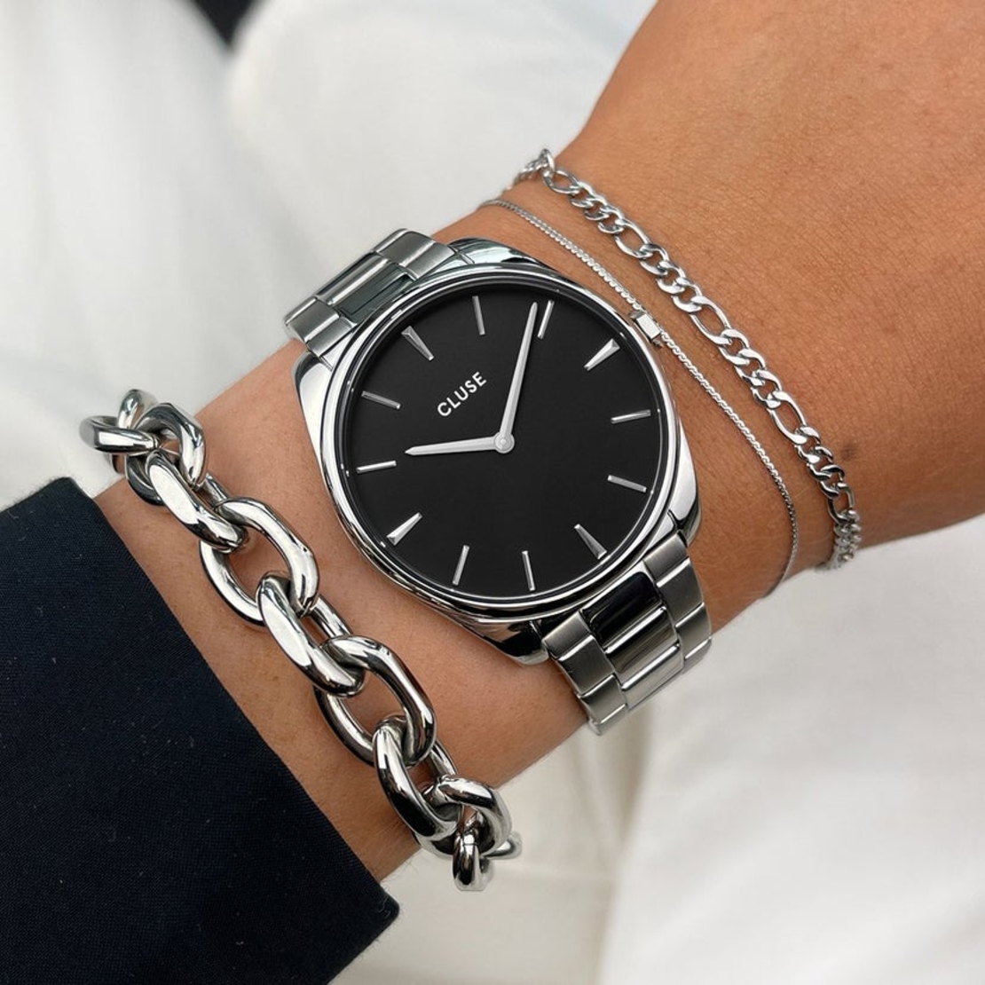  CW11103 Féroce Steel Black, Silver Colour