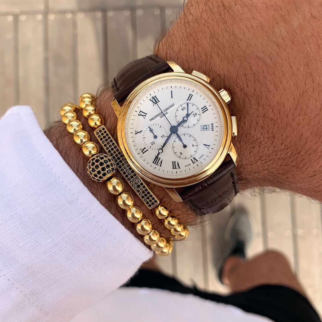 שעון Frederique Constant Classics Quartz Chronograph FC-292MC4P5