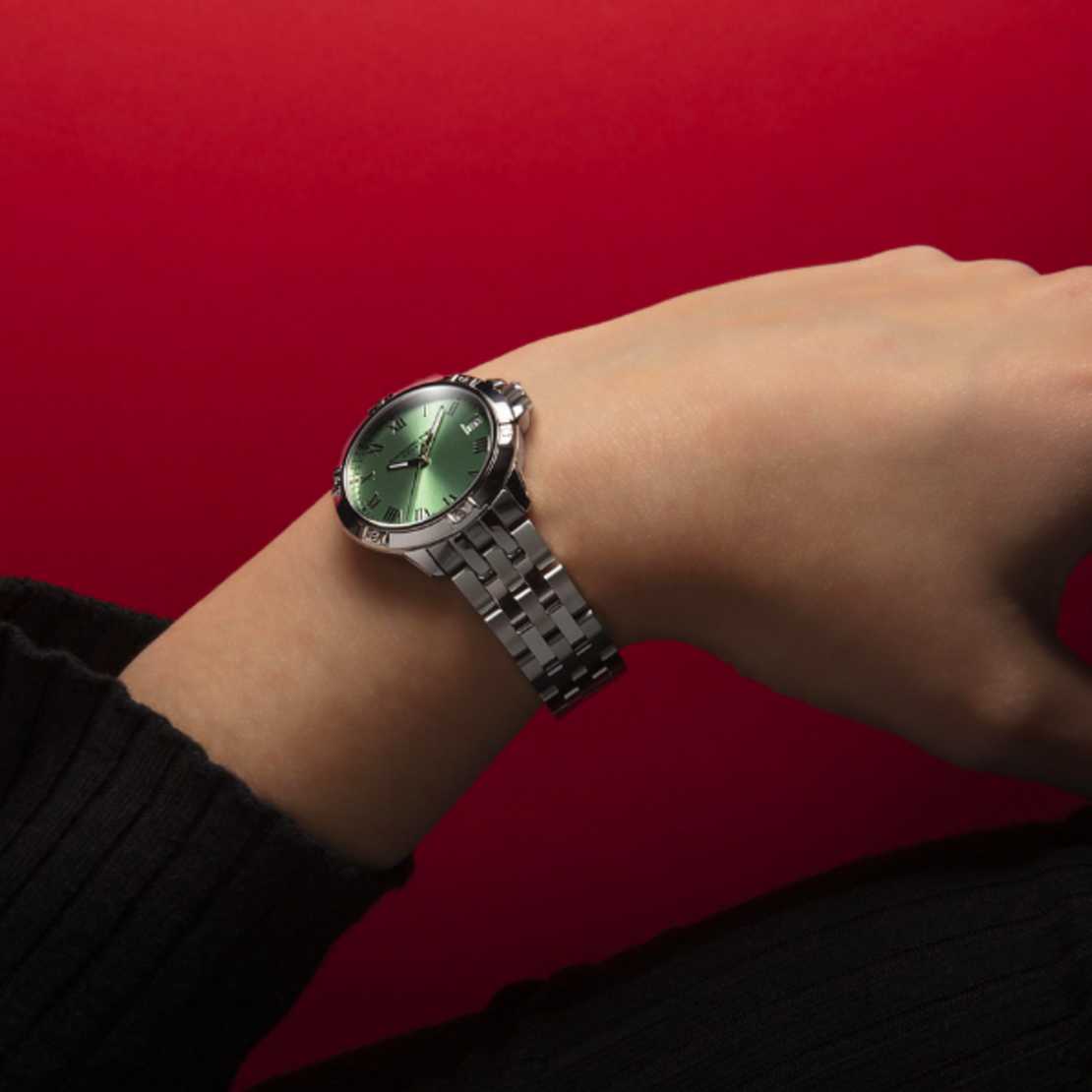 שעון Raymond Weil Tango Classic Ladies Quartz Green Dial Steel Date