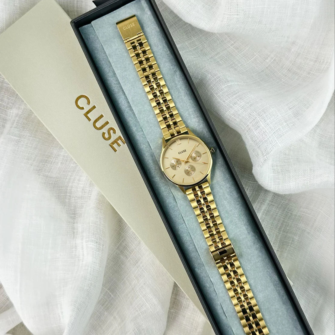Minuit Multifunction Watch Steel, Full Gold colour CW10701