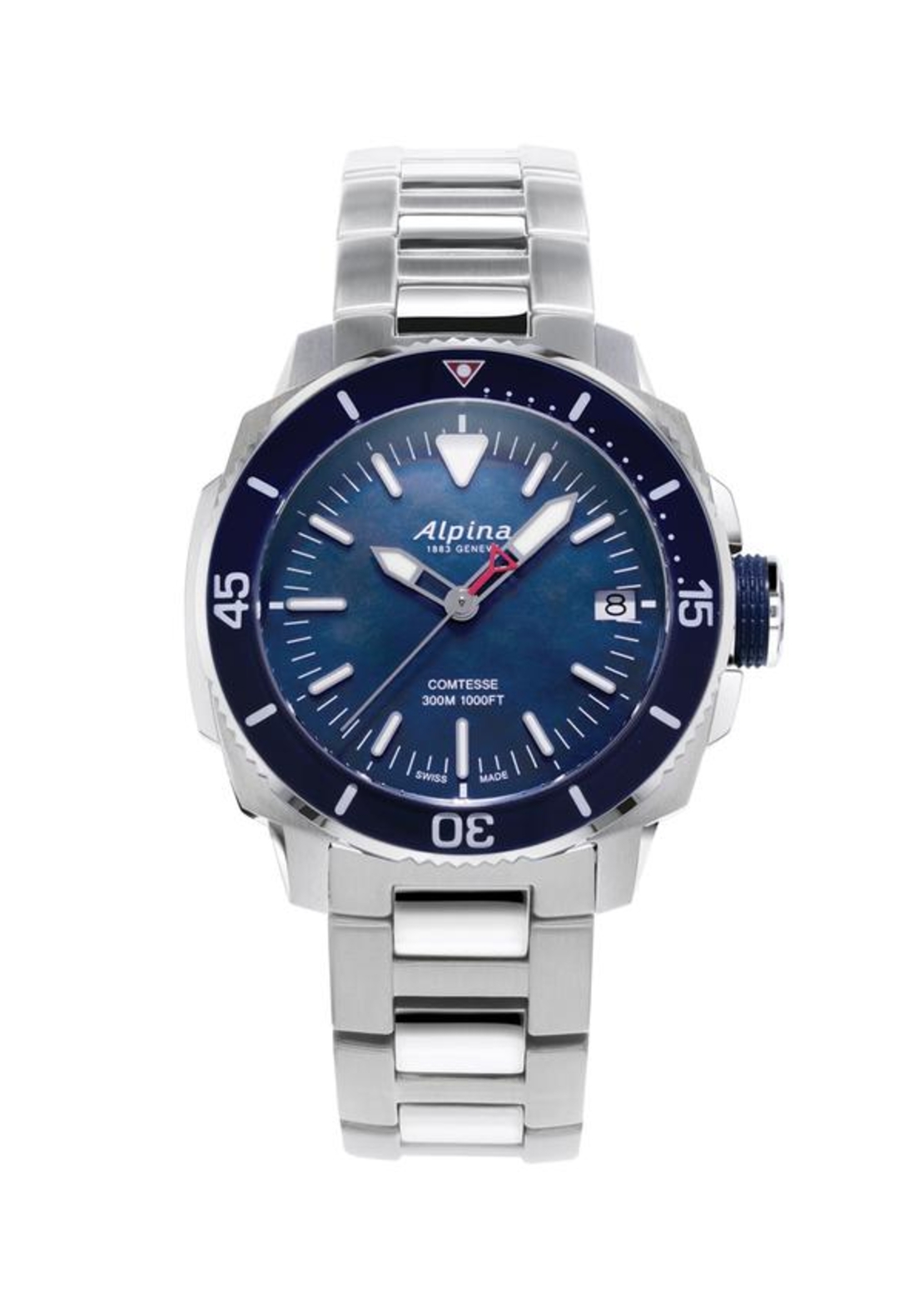 שעון Alpina Seastrong Diver Comtesse Navy