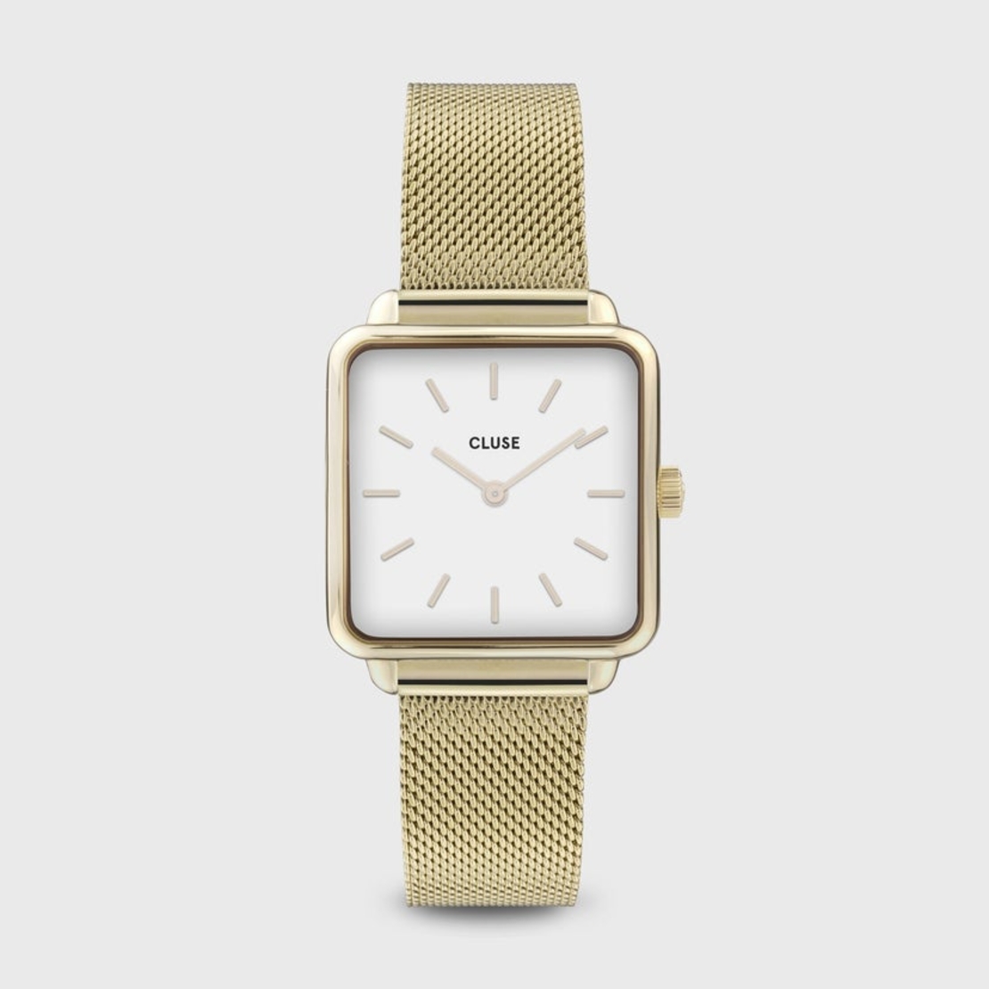 28 5 mm - CG10318 Gift Box La Tétragone Watch & Leather Strap, Gold Colour