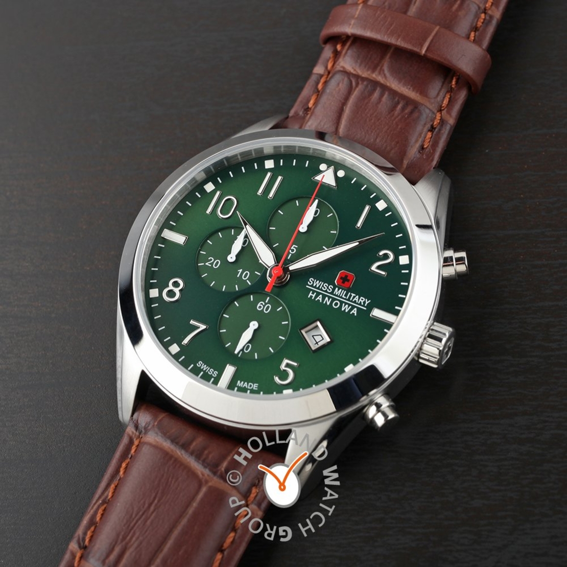 HELVETUS CHRONO שעון ספורטיבי לגבר ירוק
