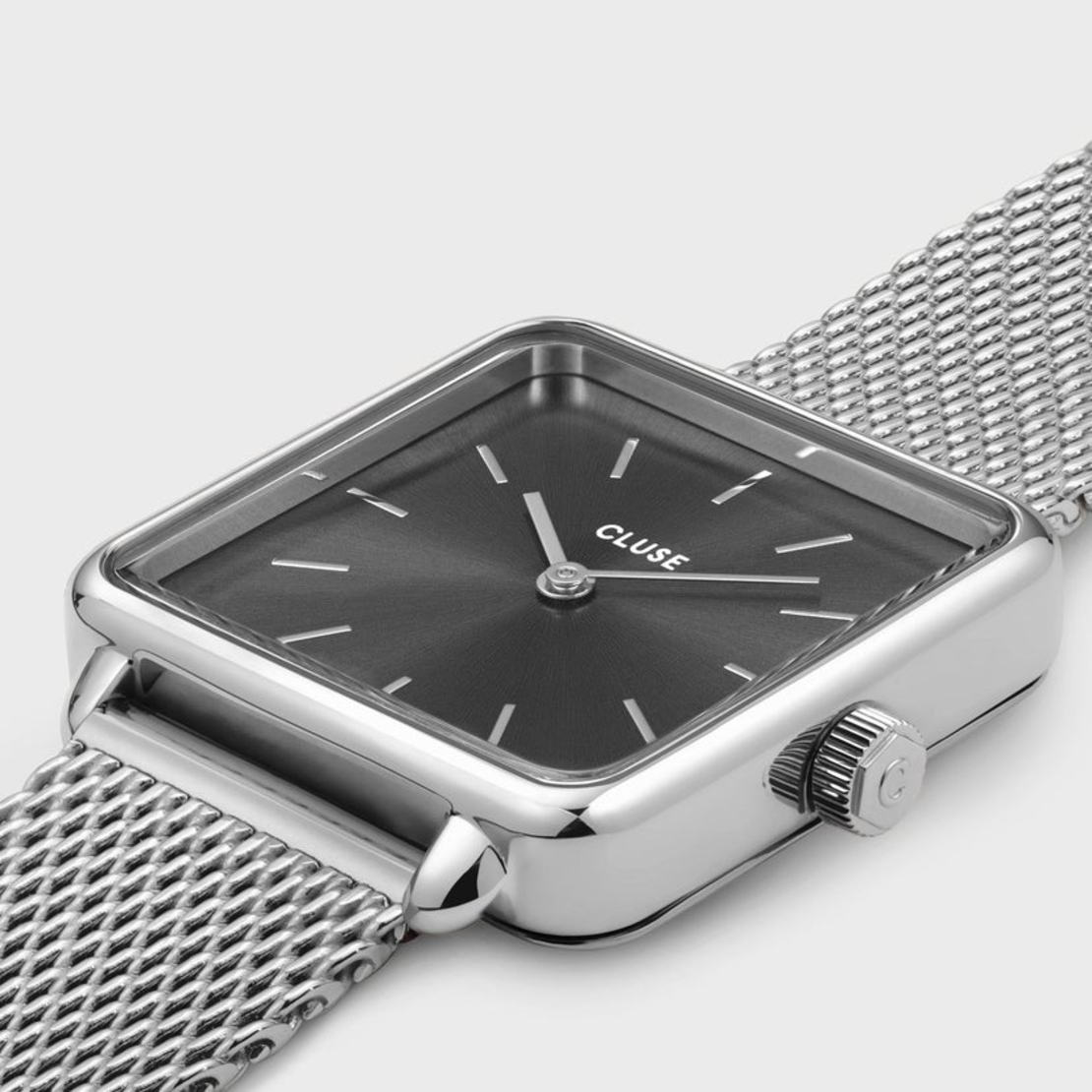 CW10307 La Tétragone Mesh Dark Grey, Silver Colour