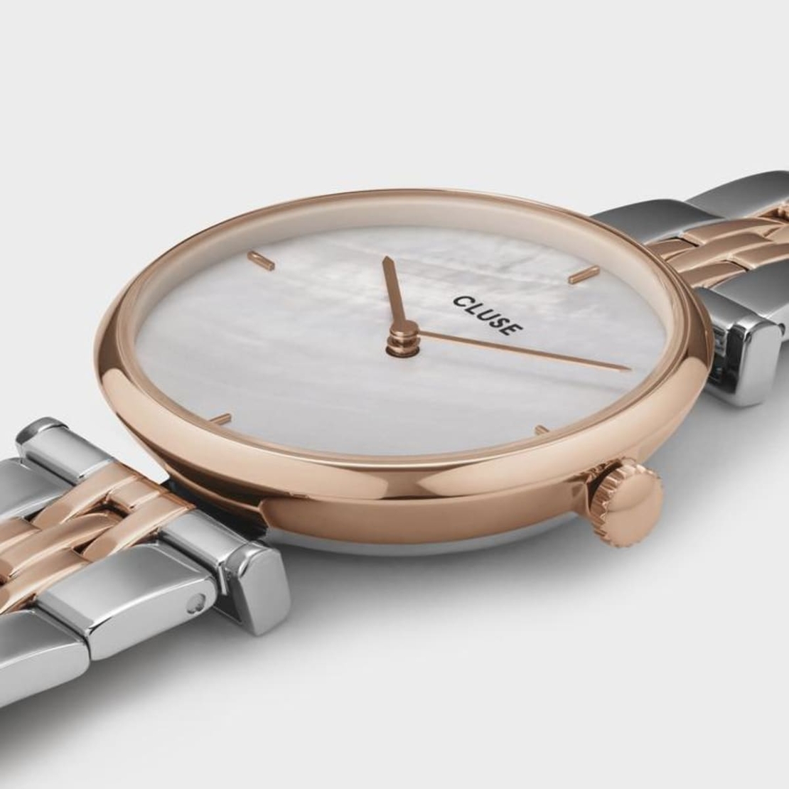 Triomphe Steel White Pearl, Rose Gold Colour