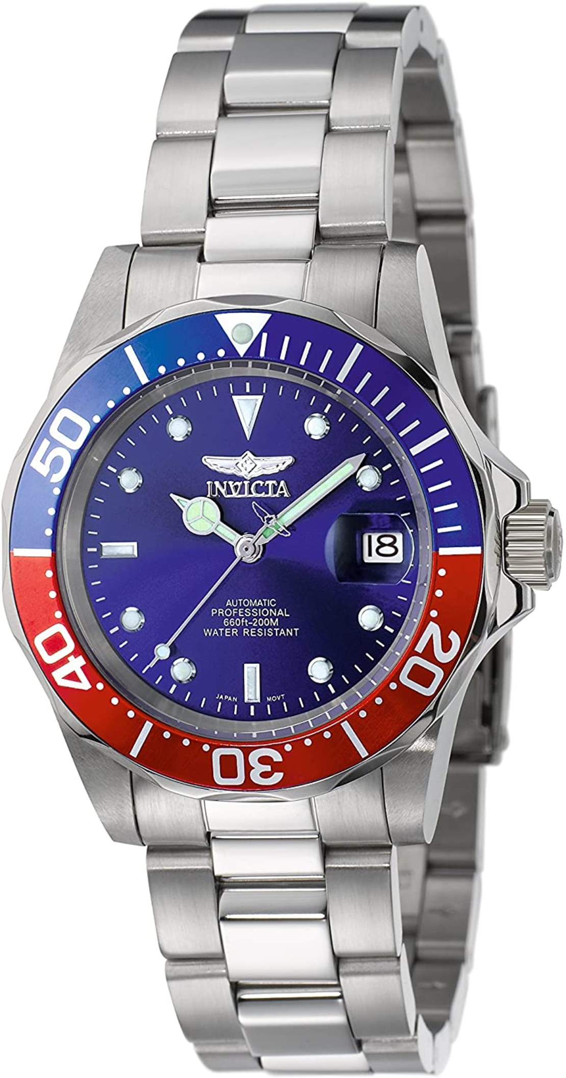 INVICTA Diver Automatic Blue Dial Pepsi