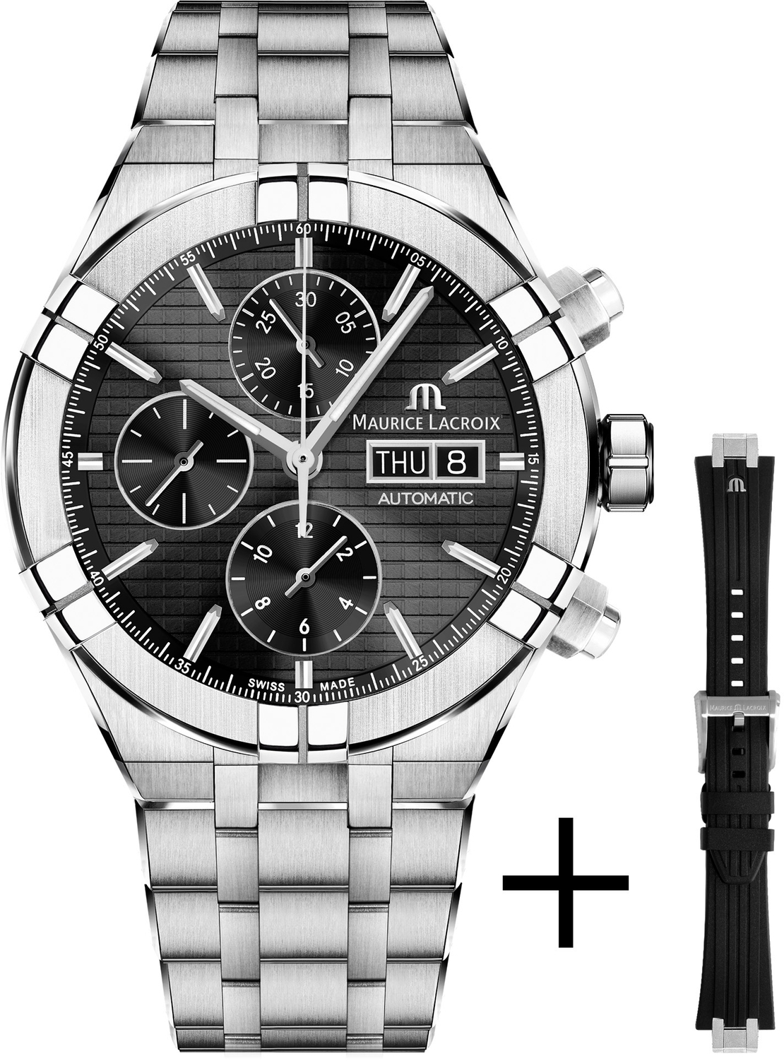 AIKON Automatic Chronograph 44mm AI6038-SS00F-330-A