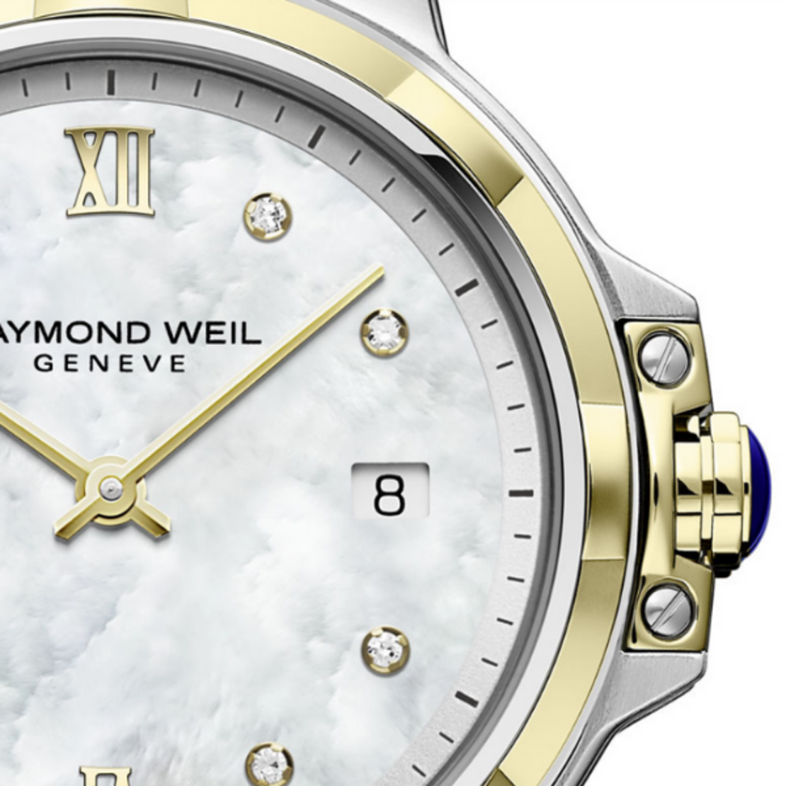 שעון Raymond Weil Parsifal Ladies Quartz Classic 8 Diamond Dial 30mm