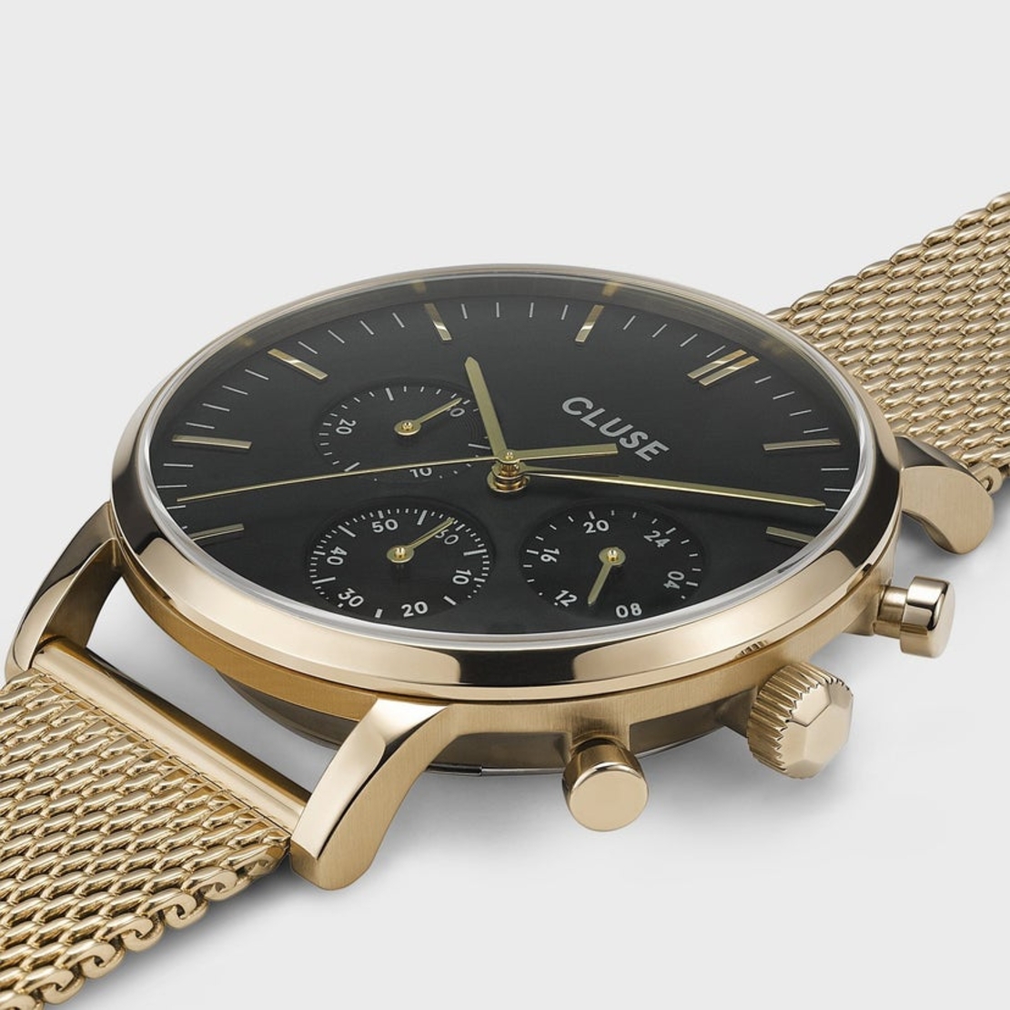  CW0101502010 Aravis Chrono Mesh Black, Gold Colour