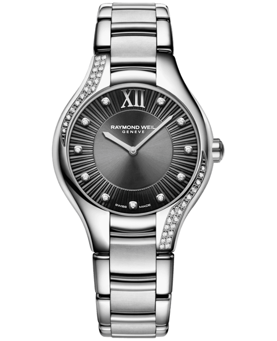Noemia Ladies Quartz Grey Dial 47 Diamonds Watch, 32mm 5132-S1S-60181