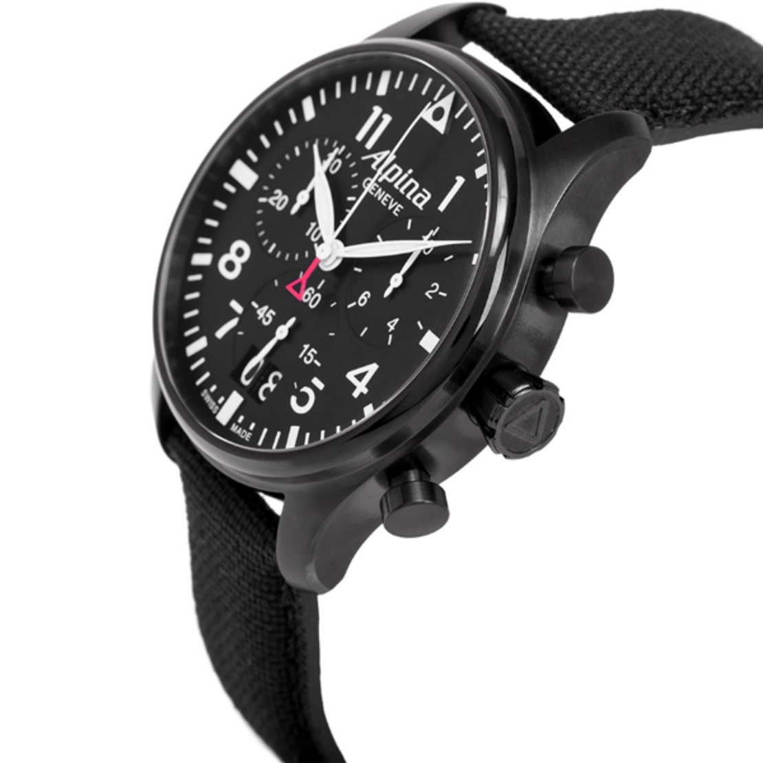 שעון Alpina Startimer Pilot Big Date Chronograph Black