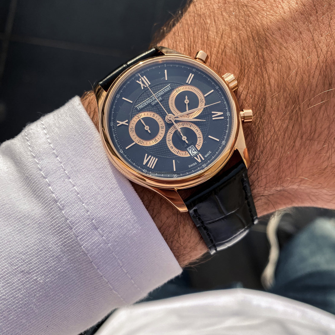 שעון Frederique Constant Classics Chronograph Quartz FC-292MNG5B4
