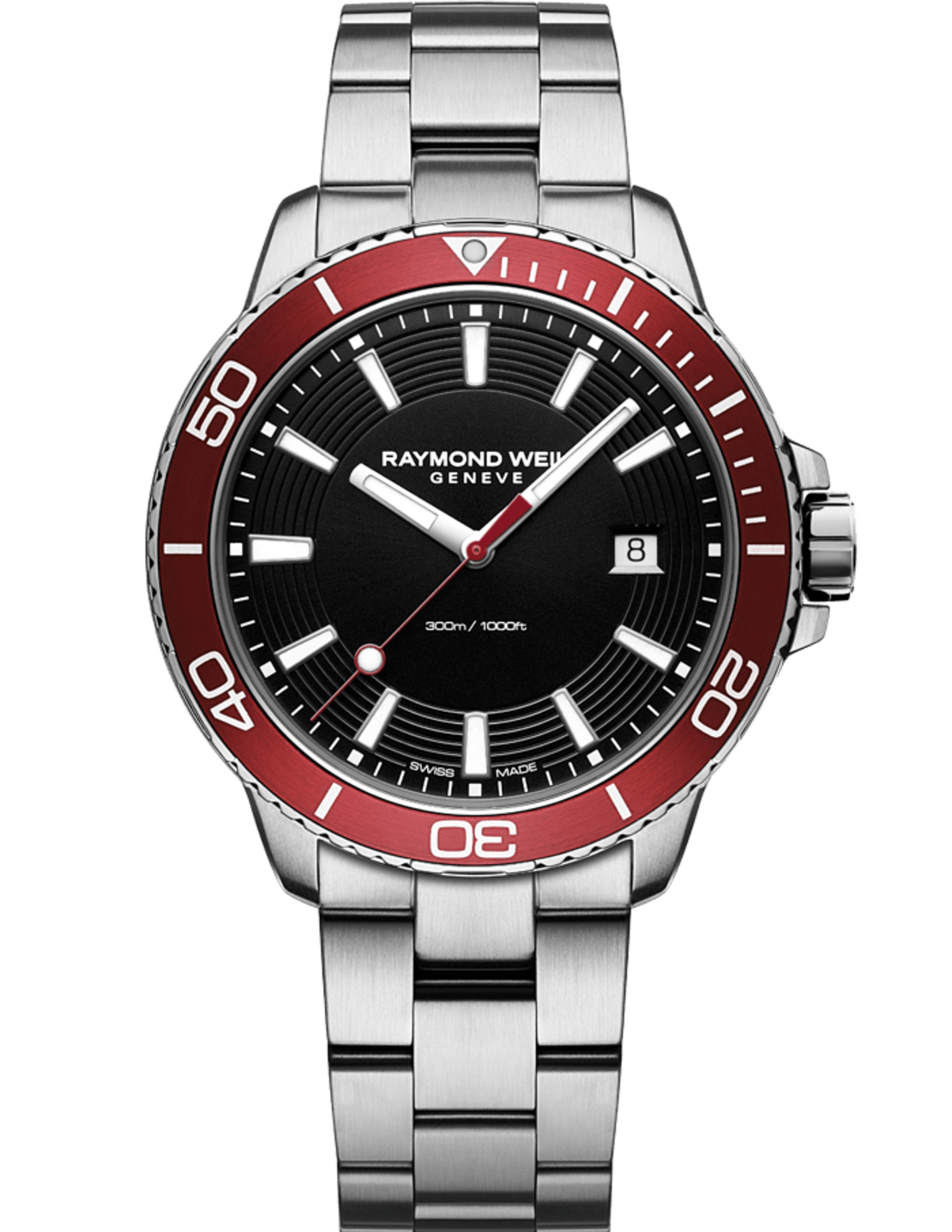 שעון Raymond Weil Tango 300 Quartz Red Diver