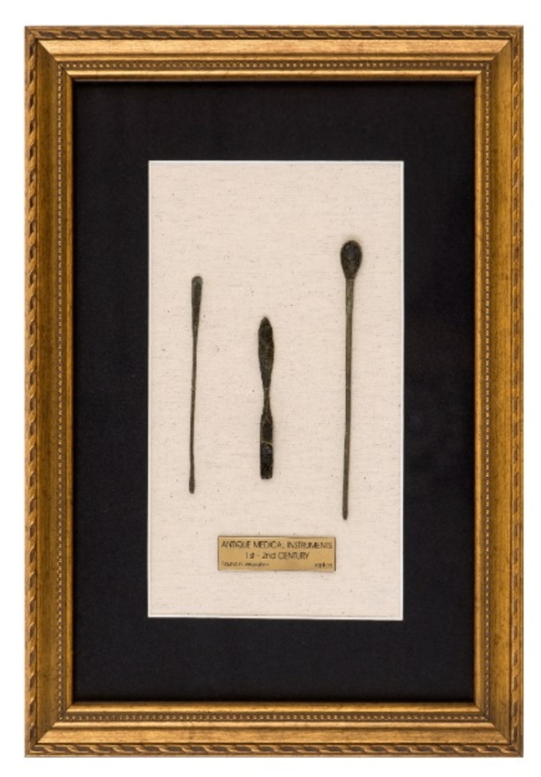 Framed Replica - 3 Medical utensil Set