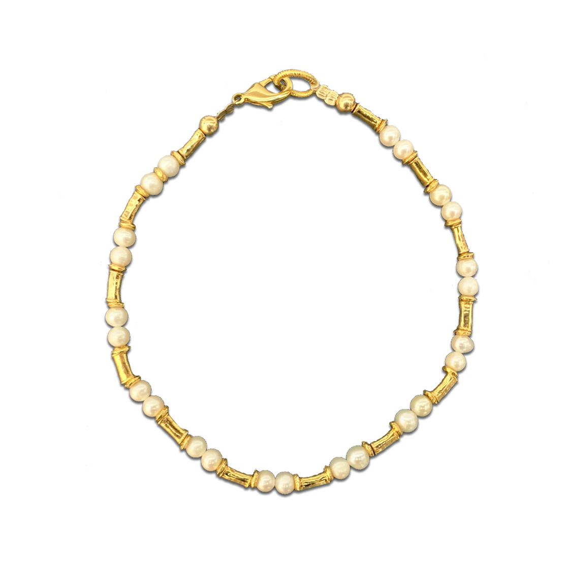 Pearls and Golden Beads Necklace