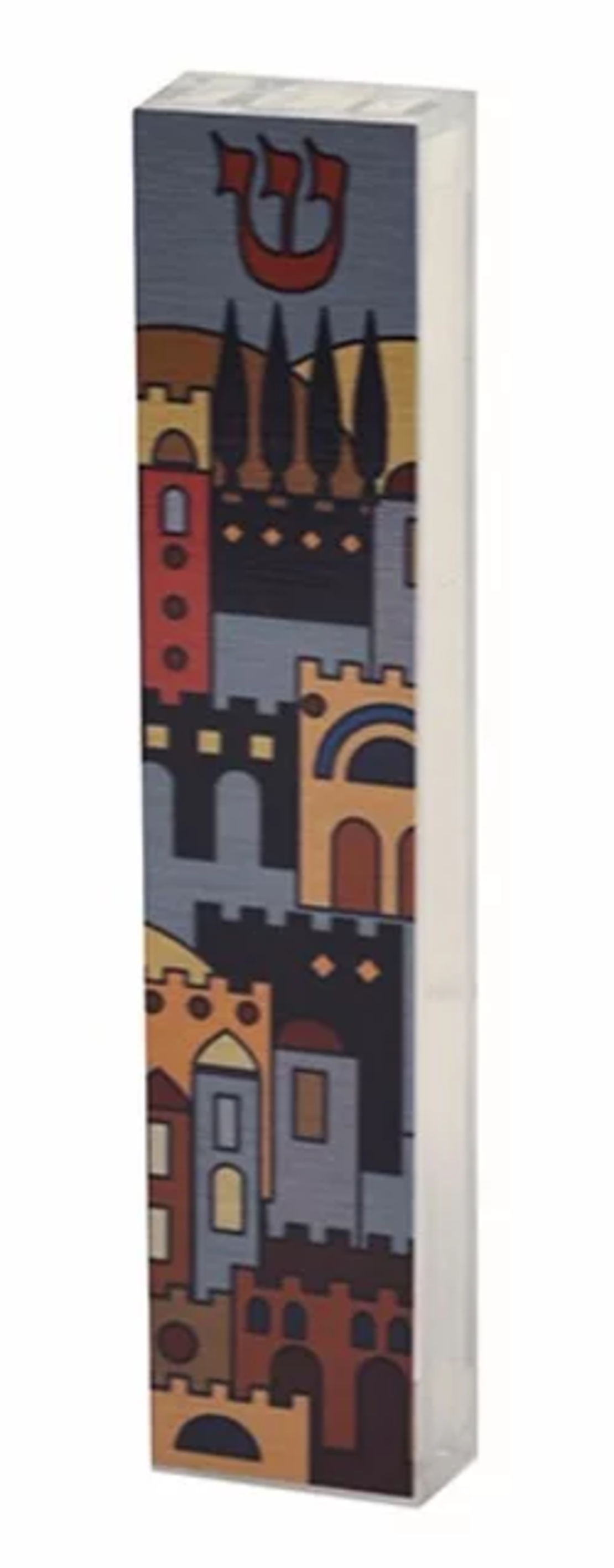 מזוזה דגם ירושלים צבעונית