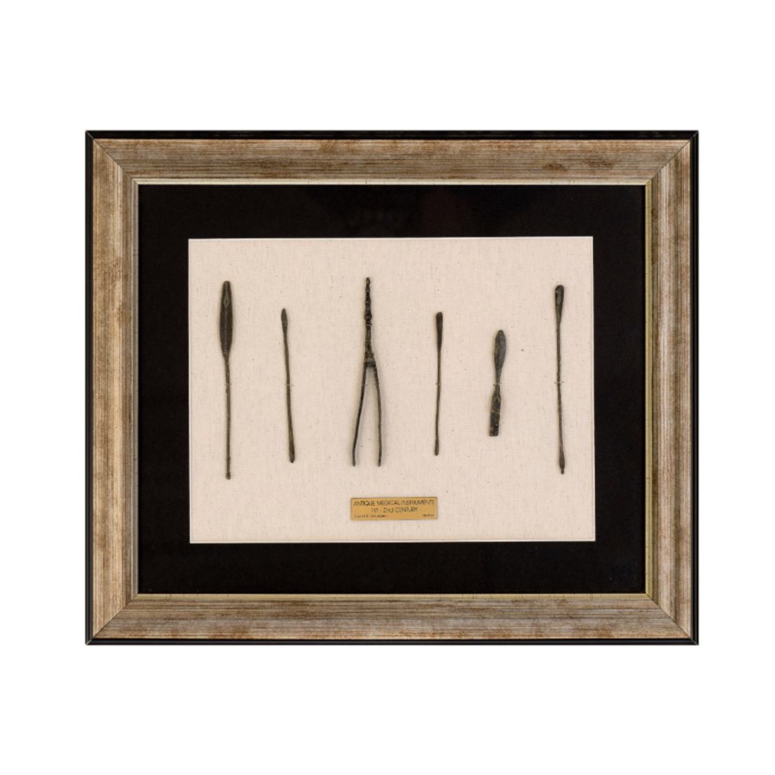 Framed Replica - 6 Utensil Medical Set