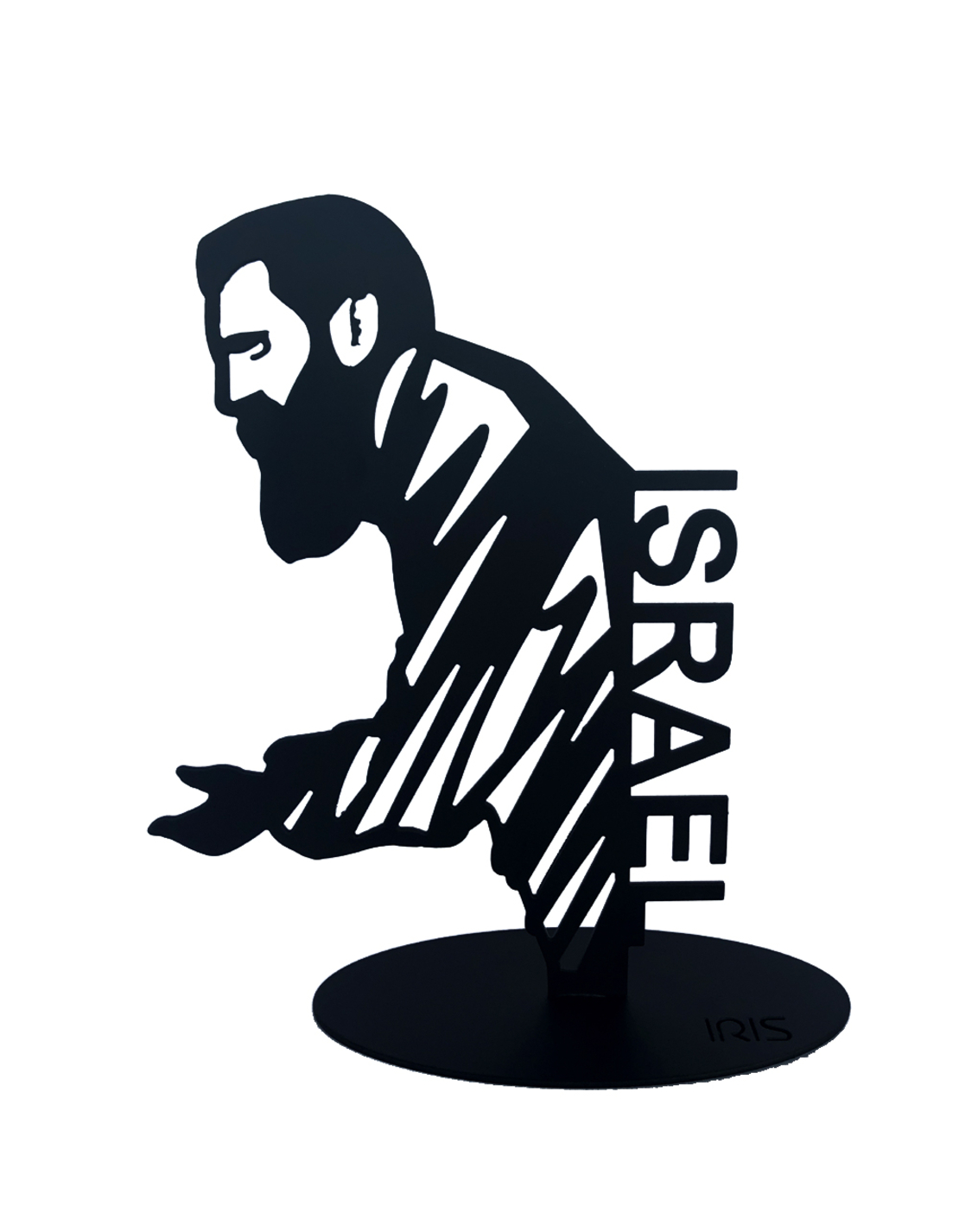 פסל הרצל צבעוני-שחור