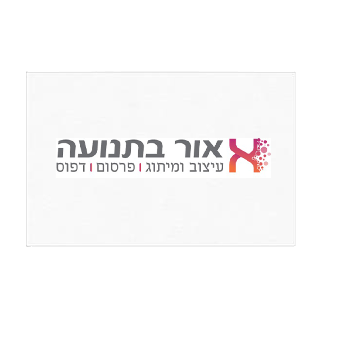 כרטיסי ביקור - צד אחד 500 יחידות