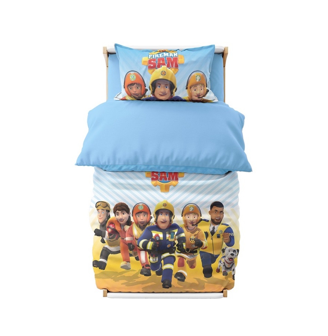 סט מצעים למיטת תינוק דגם סמי הכבאי