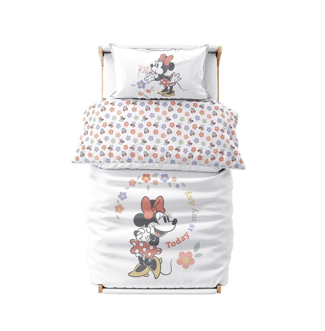 סט מצעים למיטת תינוק דגם מיני ספרינג