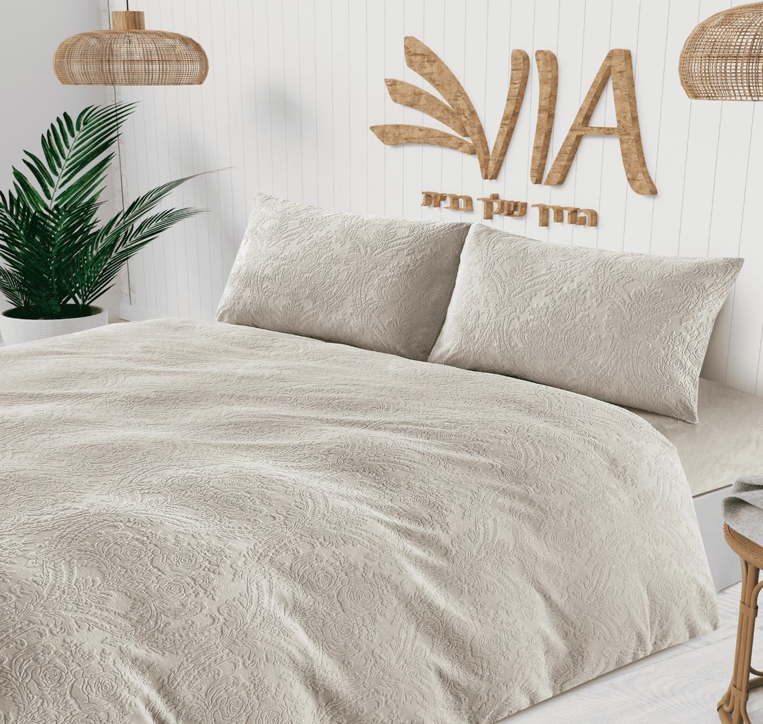 -                                                                                               - דגם סלינה- סט מצעים פלנל מבד חורפי 1