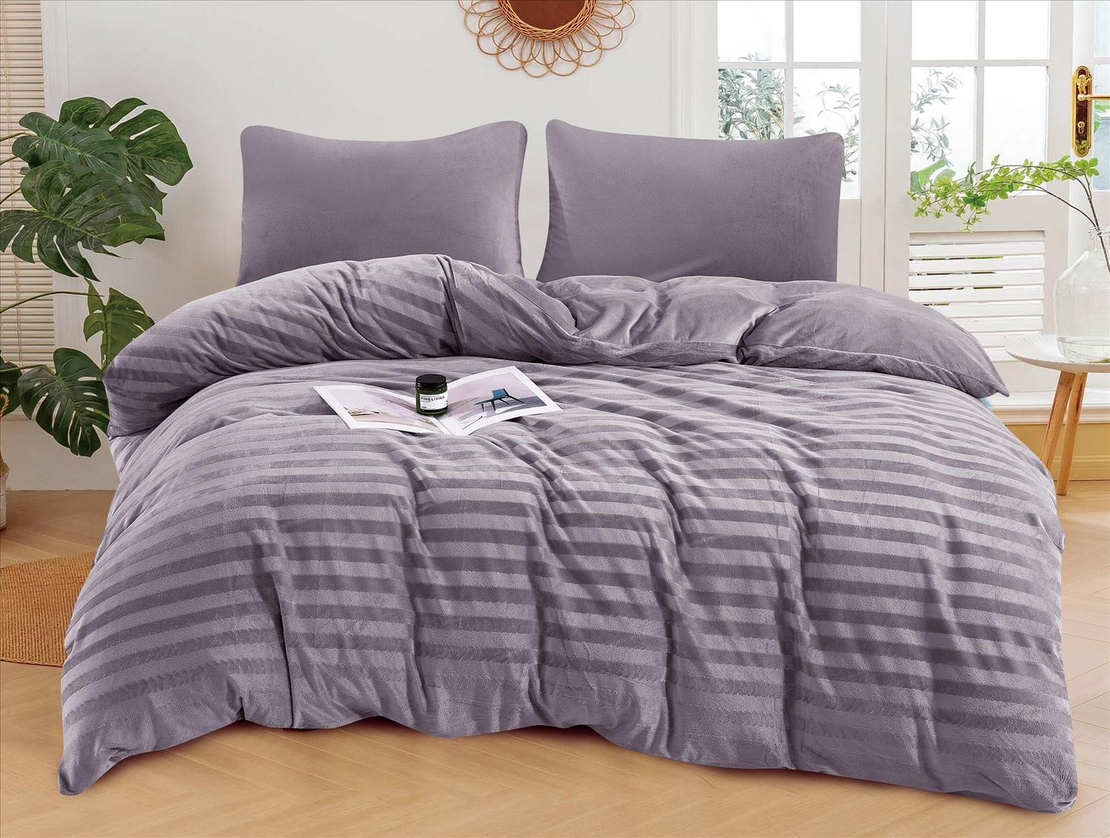 -                                                                                               - דגם פלאש- סט מצעים פלנל קטיפה מבד חורפי 4