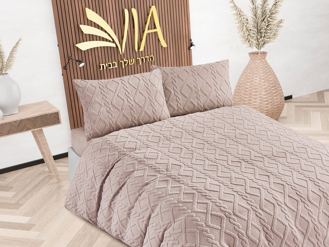 -                                                                                               - דגם רומינה - סט מצעים פלנל חורפי 6